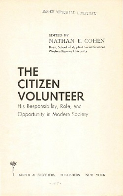 Citizen Volunteer book cover